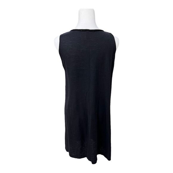 Eileen Fisher | 100% Wool Sleeveless Shift Dress - Picture 2 of 8